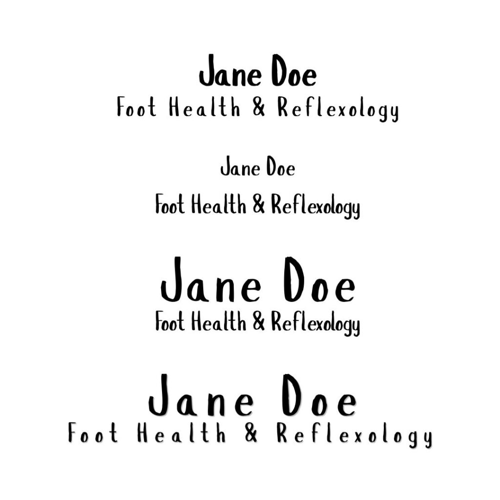 an example of how typography can change how a font looks on your website